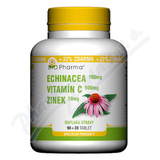 Echinacea 100mg+Vit. C 500mg+Zinek10mg tbl. 90+30