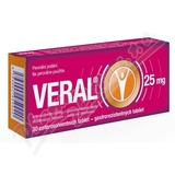 Veral 25mg tbl. ent. 30