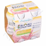 Resource Junior Fibre Jahoda por. sol. 4x200ml