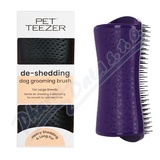 Pet Teezer de-shedding dog grooming brush purple