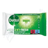 DETTOL Dezinfekn ubrousky 2v1 Fresh 15ks