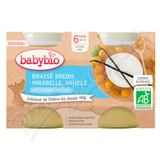 BABYBIO ov mlko-mirabelky-vanilka 6m+ 2x130g