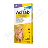 AdTab 12mg žvýkací tablety pro kočky 0. 5-2kg 1ks