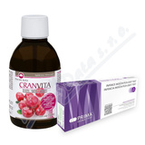 Cranvita 250ml + Infekce moovch cest test 3ks